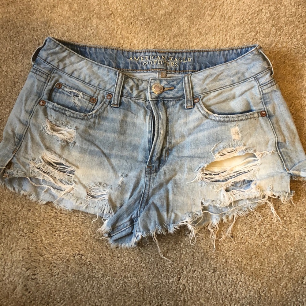 American Eagle Distressed Jean Shorts